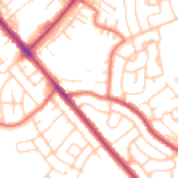 Daytime road noise heatmap for CA1 3PA