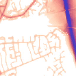 Daytime road noise heatmap for CA1 3RW