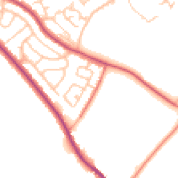 Daytime road noise heatmap for CA1 3TZ