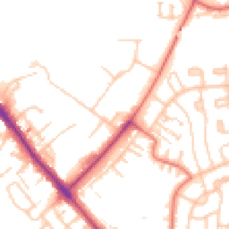 Daytime road noise heatmap for CA1 3UD