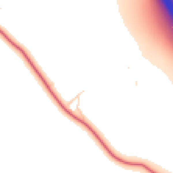 Daytime road noise heatmap for CA11 0AA