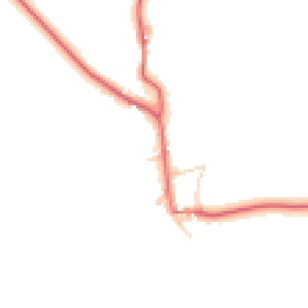 Daytime road noise heatmap for CA11 0AR