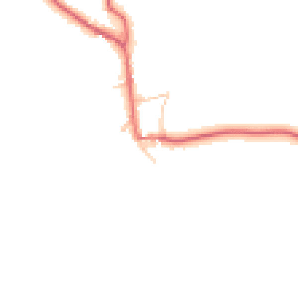 Daytime road noise heatmap for CA11 0AS