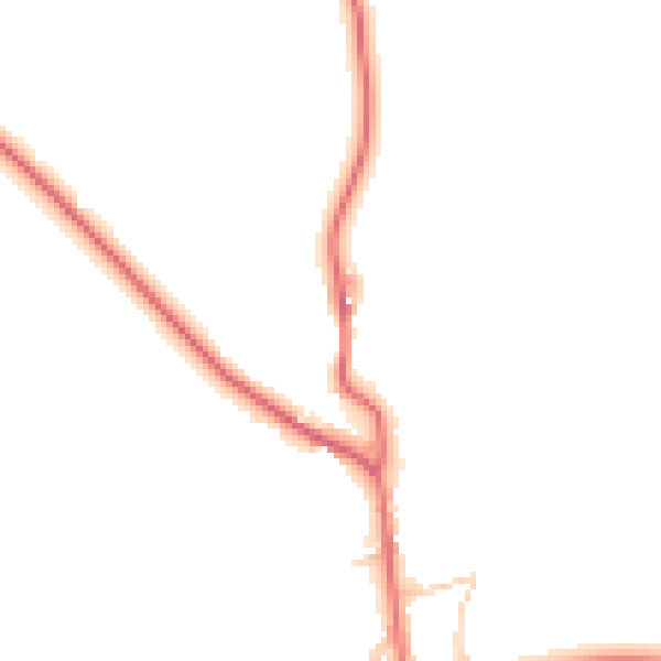 Daytime road noise heatmap for CA11 0BB
