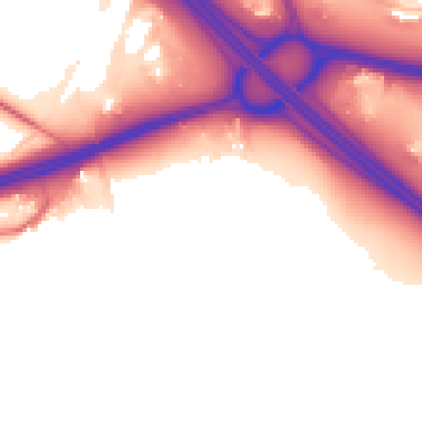 Daytime road noise heatmap for CA11 0DH
