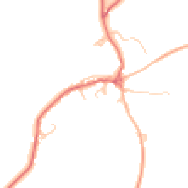 Daytime road noise heatmap for CA11 0UL