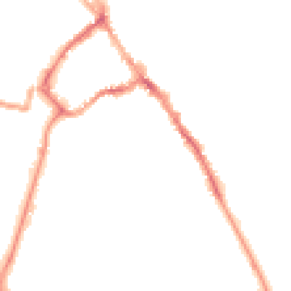 Night-time road noise heatmap for CA11 7BW