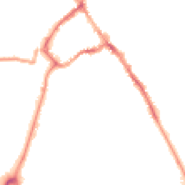 Night-time road noise heatmap for CA11 7DN