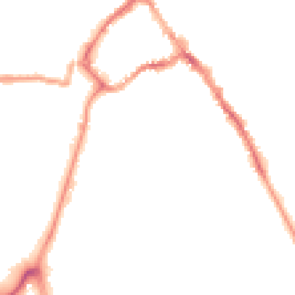 Night-time road noise heatmap for CA11 7DX