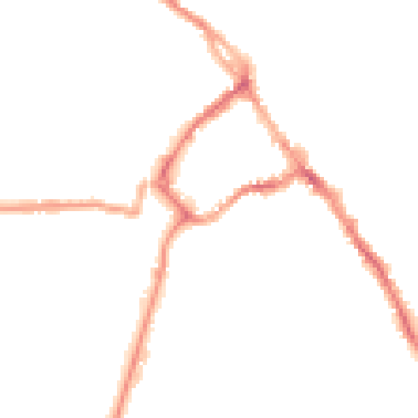 Night-time road noise heatmap for CA11 7JD