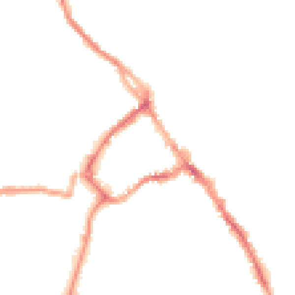Night-time road noise heatmap for CA11 7LQ