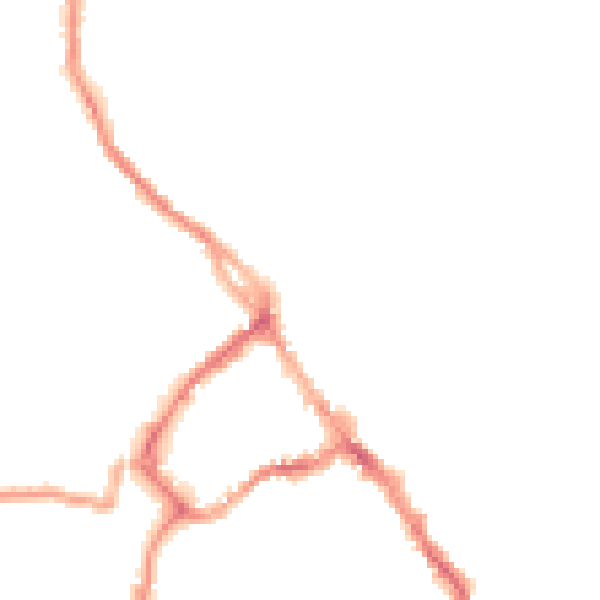 Night-time road noise heatmap for CA11 7PR