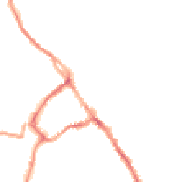 Night-time road noise heatmap for CA11 7XH