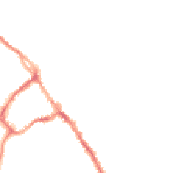Night-time road noise heatmap for CA11 7YN