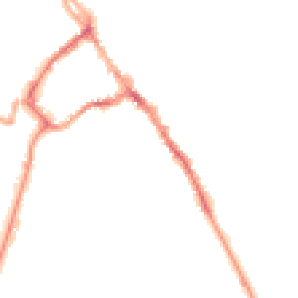 Night-time road noise heatmap for CA11 8NP
