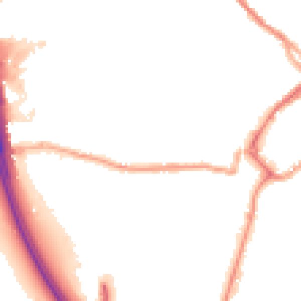 Night-time road noise heatmap for CA11 9AP