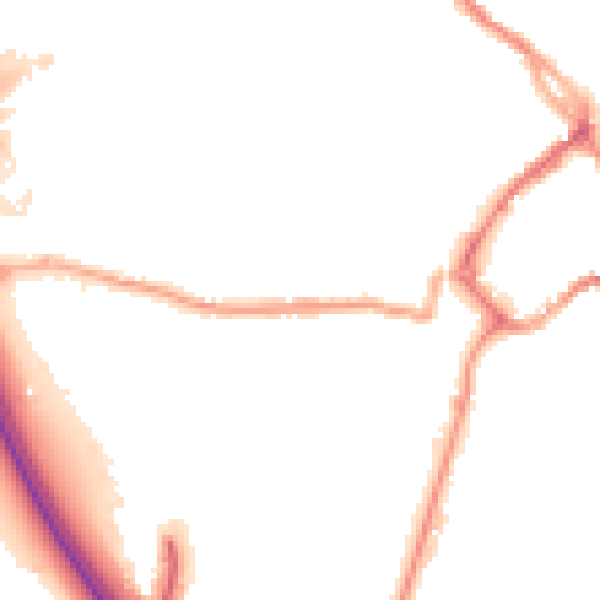 Night-time road noise heatmap for CA11 9DY