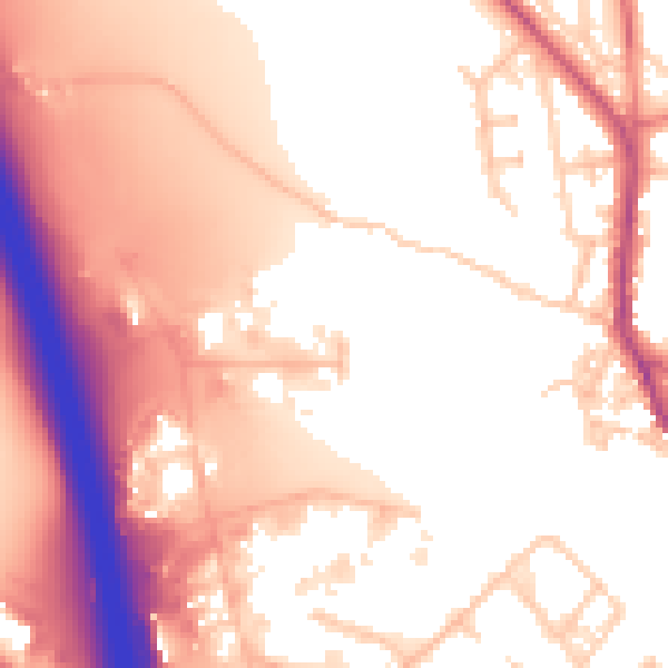 Daytime road noise heatmap for CA11 9FB