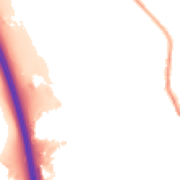 Night-time road noise heatmap for CA11 9FB
