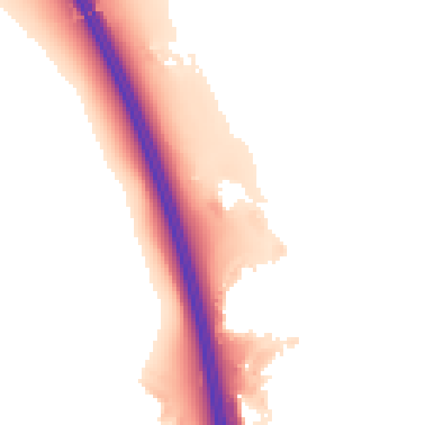 Night-time road noise heatmap for CA11 9FD