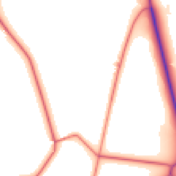 Daytime road noise heatmap for CA11 9NW