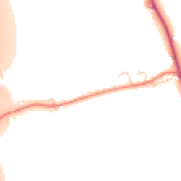Daytime road noise heatmap for CA11 9PA