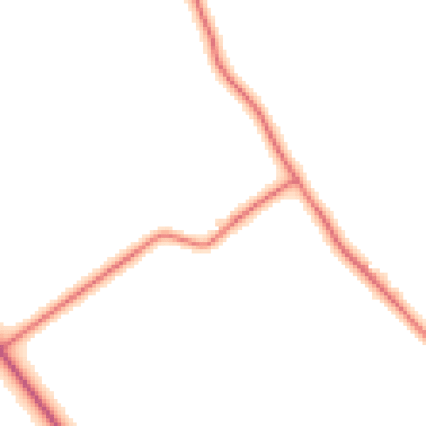 Daytime road noise heatmap for CA11 9PZ