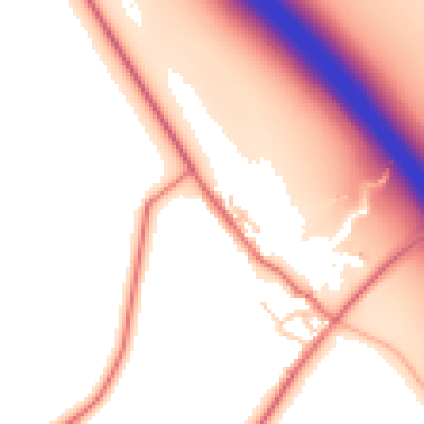Daytime road noise heatmap for CA11 9QH