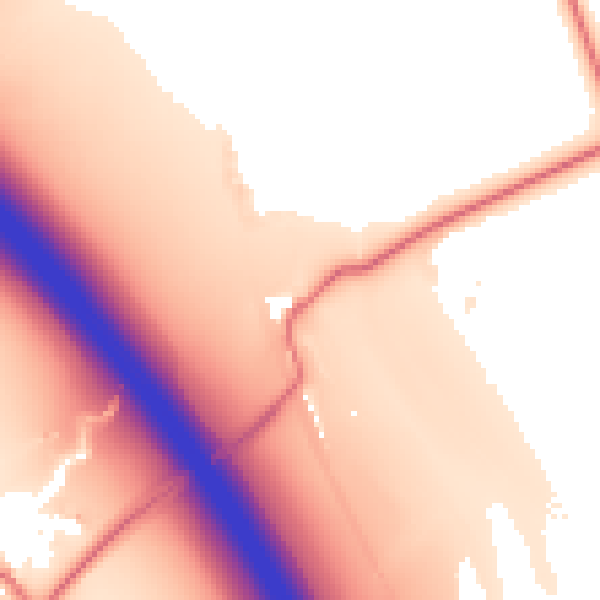 Daytime road noise heatmap for CA11 9QZ