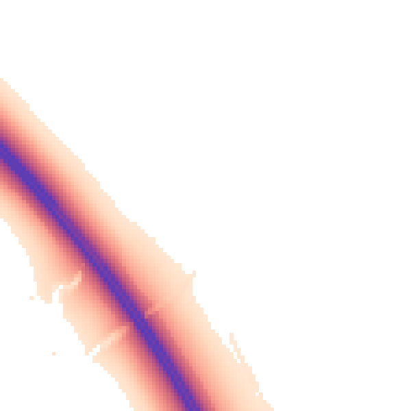 Night-time road noise heatmap for CA11 9QZ