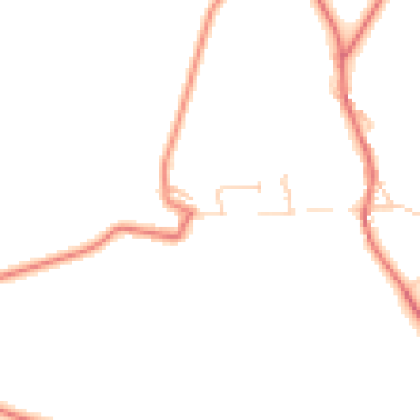 Daytime road noise heatmap for CA11 9SQ