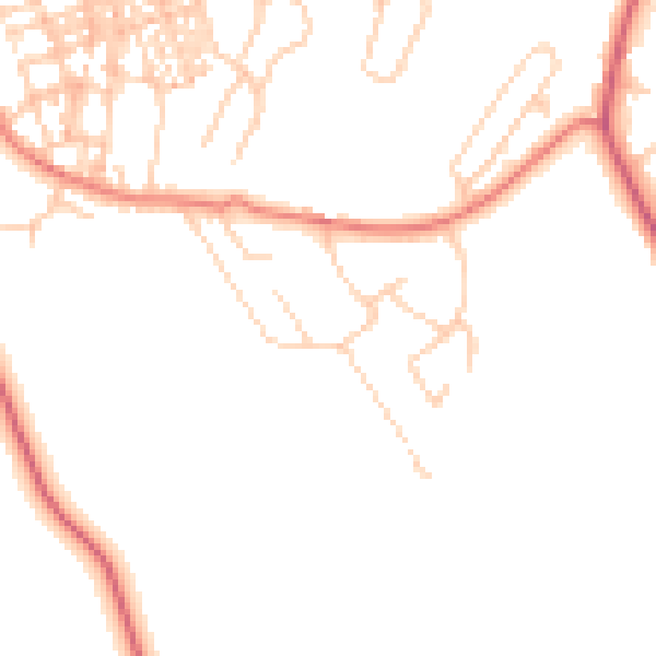 Daytime road noise heatmap for CA12 4AH