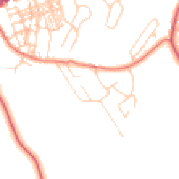 Daytime road noise heatmap for CA12 4BG