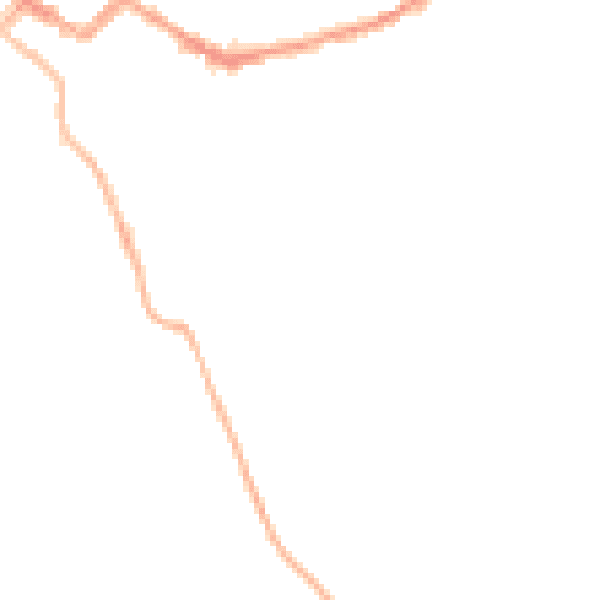 Night-time road noise heatmap for CA12 4DJ