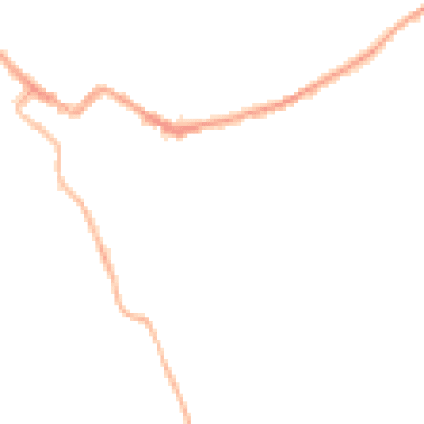 Night-time road noise heatmap for CA12 4DT
