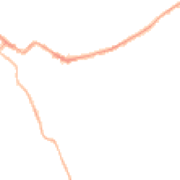 Night-time road noise heatmap for CA12 4DU