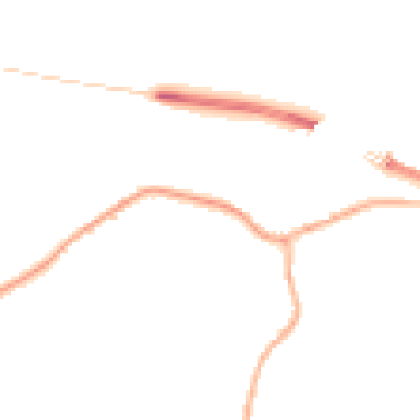 Night-time road noise heatmap for CA12 4LQ