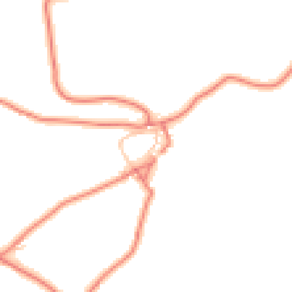 Daytime road noise heatmap for CA12 4QP