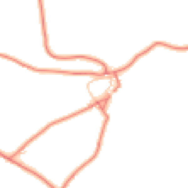 Daytime road noise heatmap for CA12 4QS