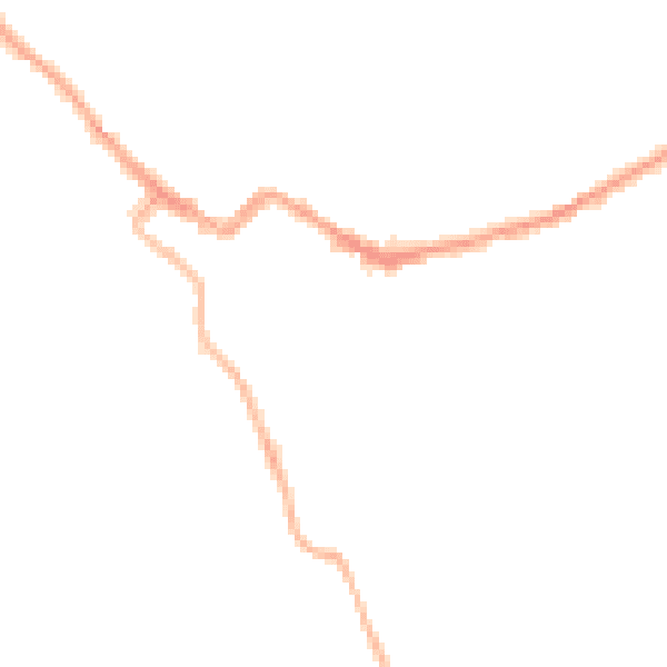 Night-time road noise heatmap for CA12 5BP