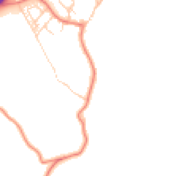 Daytime road noise heatmap for CA12 5FE