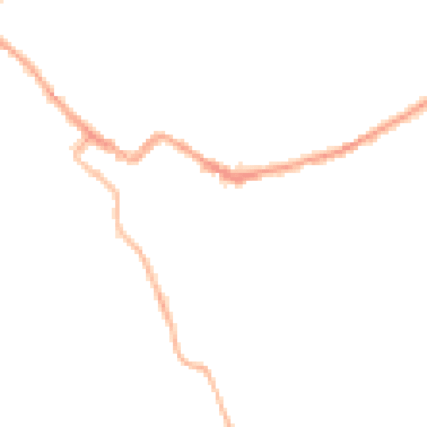 Night-time road noise heatmap for CA12 5HW