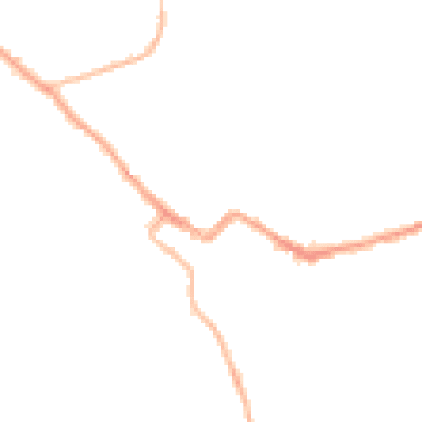 Night-time road noise heatmap for CA12 5JU