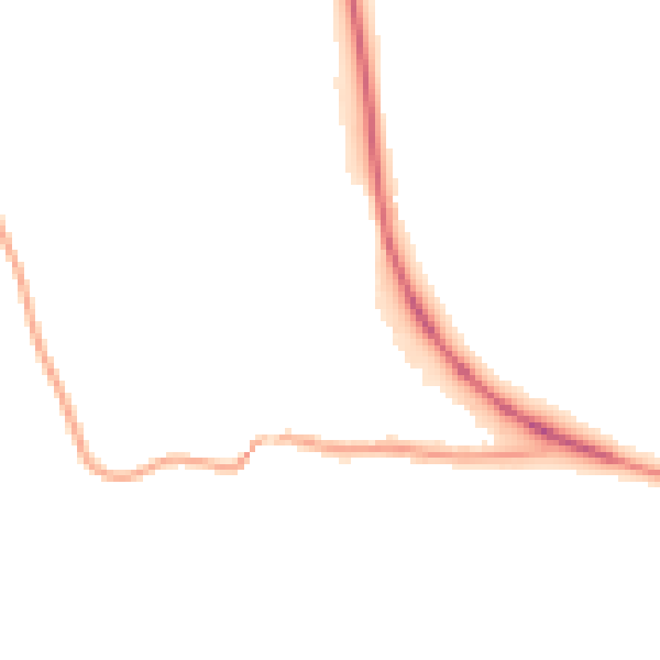 Night-time road noise heatmap for CA12 5TA