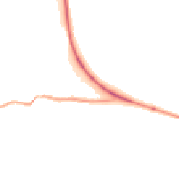 Night-time road noise heatmap for CA12 5TB