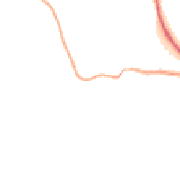 Night-time road noise heatmap for CA12 5TL