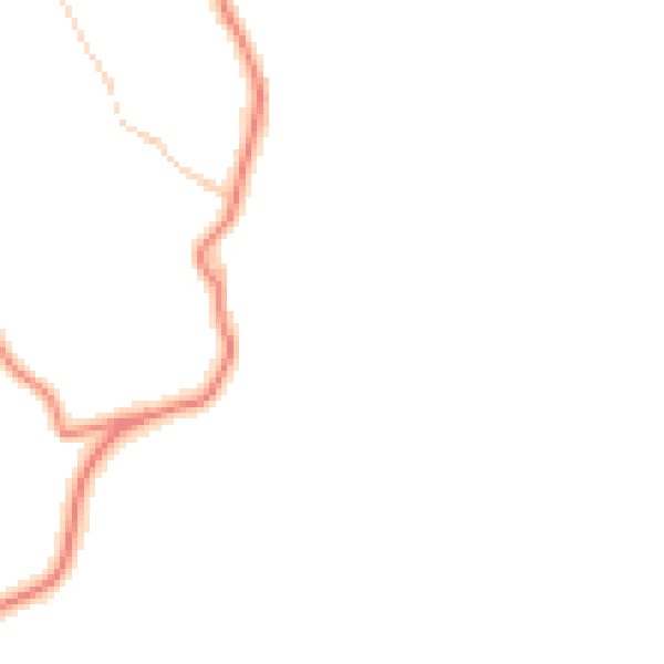 Daytime road noise heatmap for CA12 5TY