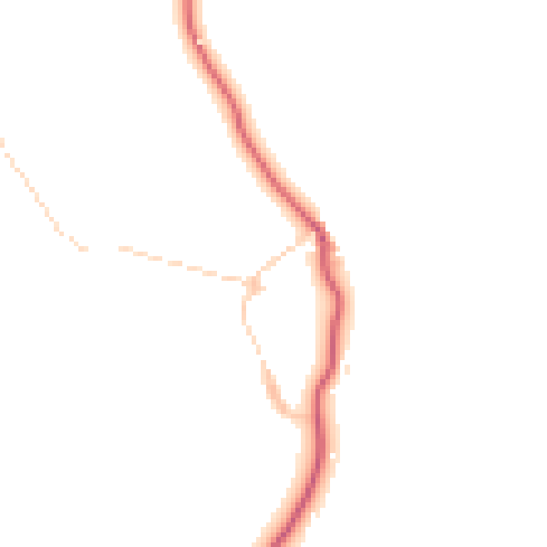 Daytime road noise heatmap for CA12 5XB