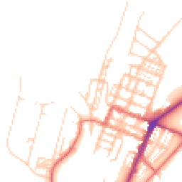 Daytime road noise heatmap for CA15 6AW