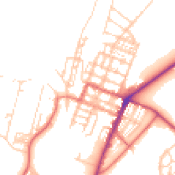 Daytime road noise heatmap for CA15 6BE